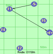 Route >3110m